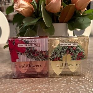 Bath & Body Works Slatkin Co fragrance Refills Winter Garland/Holly Wreath New